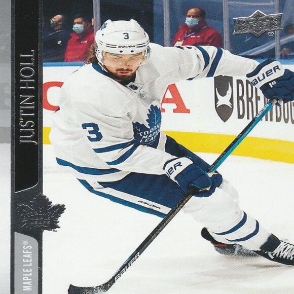 Justin Holl - 2020/2021 Upper Deck Series 2 Hockey Card - Card Number 418 - Picture 1 of 2